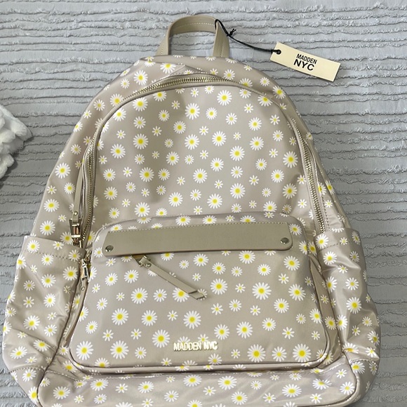 Madden NYC sunflower print backpack - Picture 1 of 4